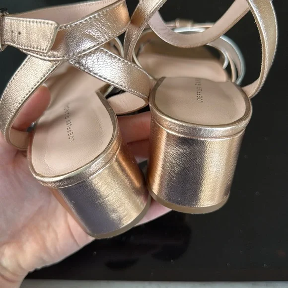 Loeffler Randall Anny Sandal Heel Multi Rose Gold Silver Bow Knot 7 - Picture 6 of 7